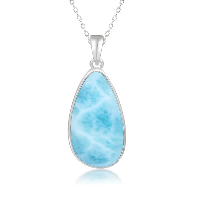 Sovict Larimar Oval Pendant
