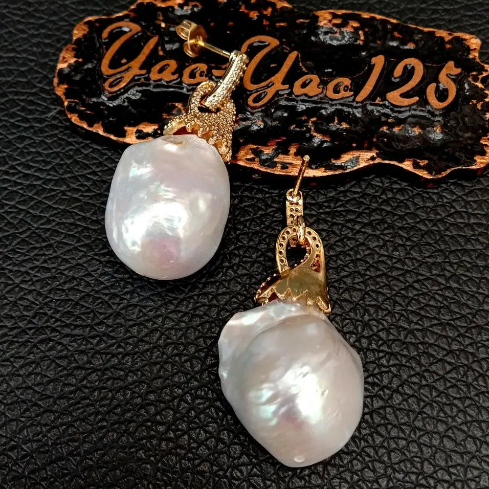 Sovict Baroque Pearl Studs