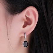 Sovict Smoky Quartz Silver Drops