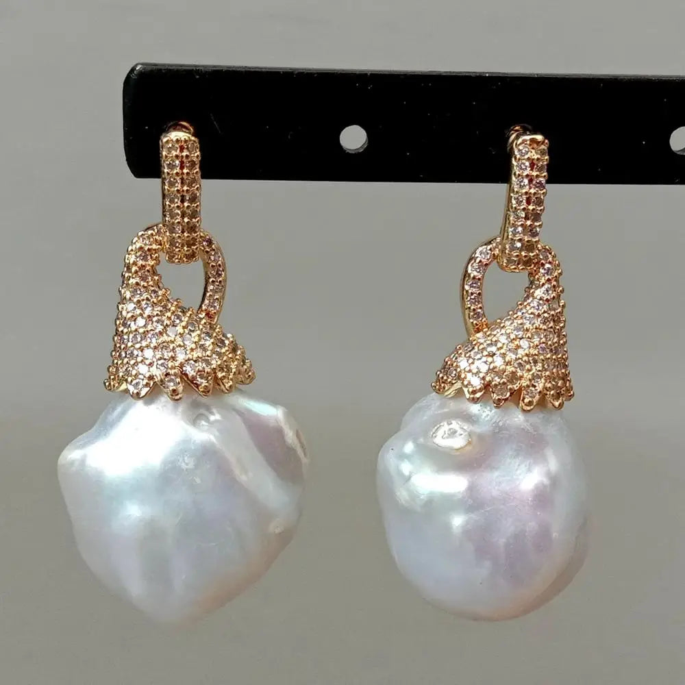 Sovict Baroque Pearl Studs