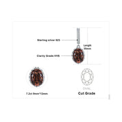 Sovict Smoky Quartz Silver Drops
