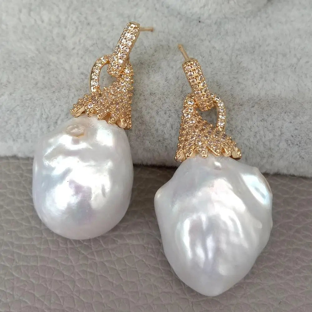 Sovict Baroque Pearl Studs