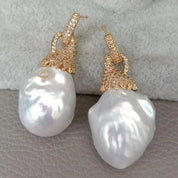 Sovict Baroque Pearl Studs