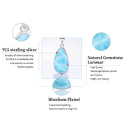 Sovict Larimar Oval Pendant