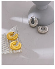 Sovict Chunky Dome Hoop Earrings