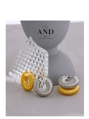 Sovict Chunky Dome Hoop Earrings
