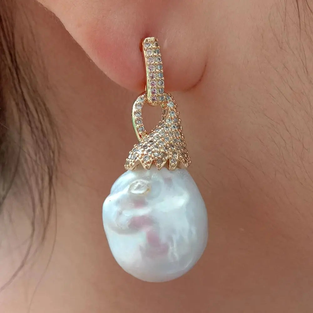 Sovict Baroque Pearl Studs