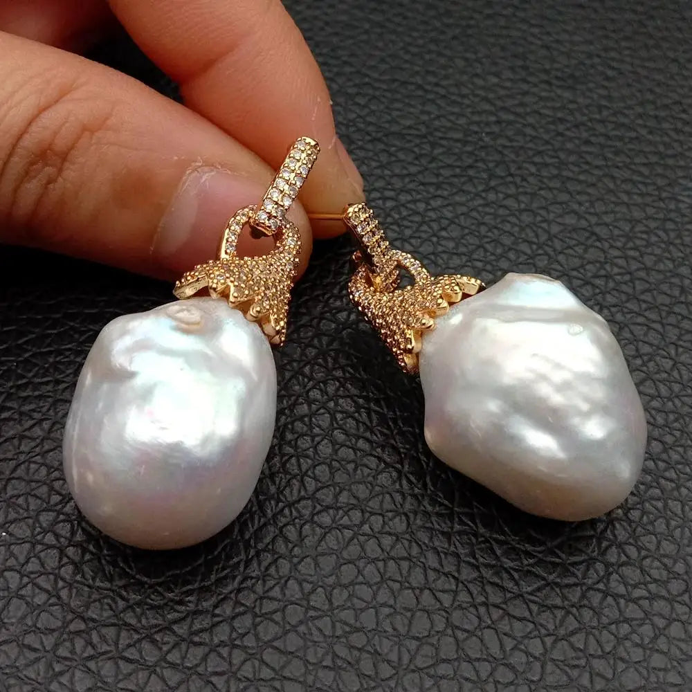 Sovict Baroque Pearl Studs
