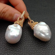 Sovict Baroque Pearl Studs