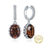 Sovict Smoky Quartz Silver Drops