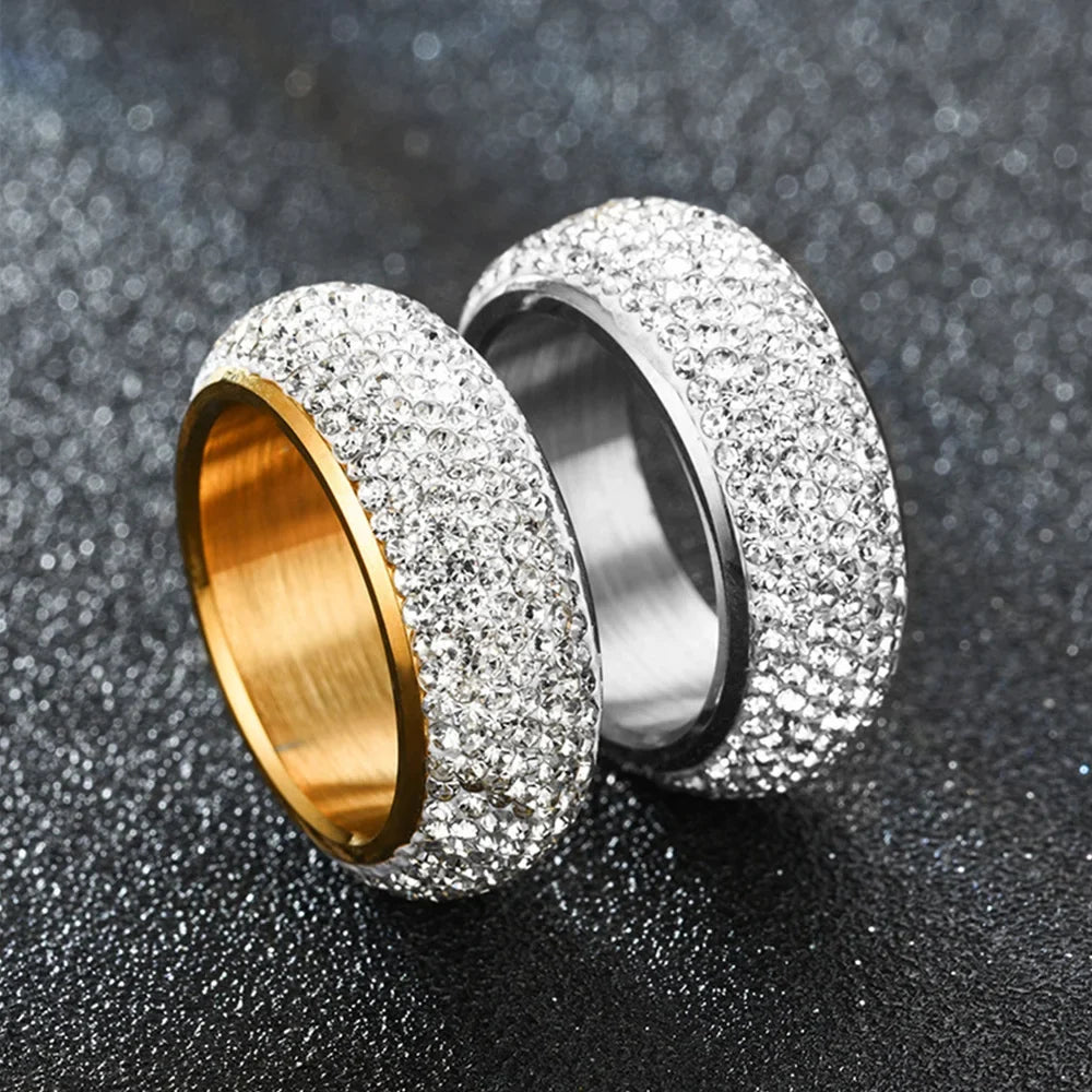 Sovict Iced Arc Circle Ring