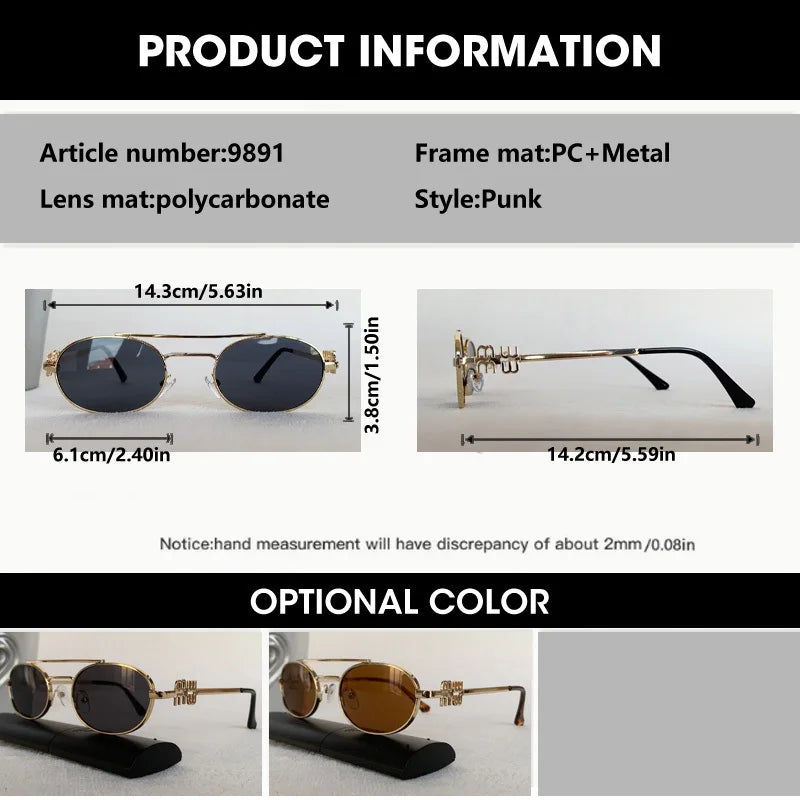 Zovict Rebel Oval Sunglasses by Zovict