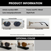 Zovict Rebel Oval Sunglasses by Zovict