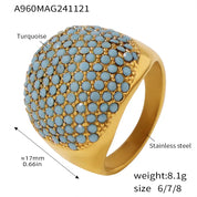 Sovict Turquoise CZ Band