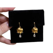 Sovict Golden Frost Zircon Earrings