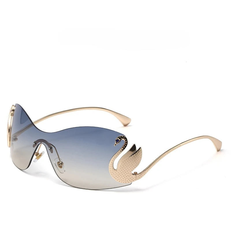 Zovict Swan Metal Sunglasses by Zovict