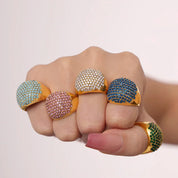 Sovict Turquoise CZ Band