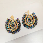 Sovict Vintage Beaded Drop Earrings