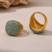 Sovict Turquoise CZ Band