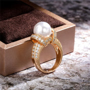 Sovict Pearl CZ Silver Ring