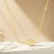 Sovict Golden Tennis Pendant Necklace