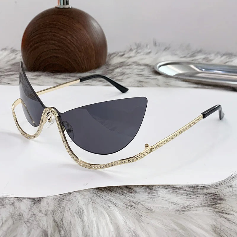 Zovict Crystal Cat Eye Sunglasses by Zovict
