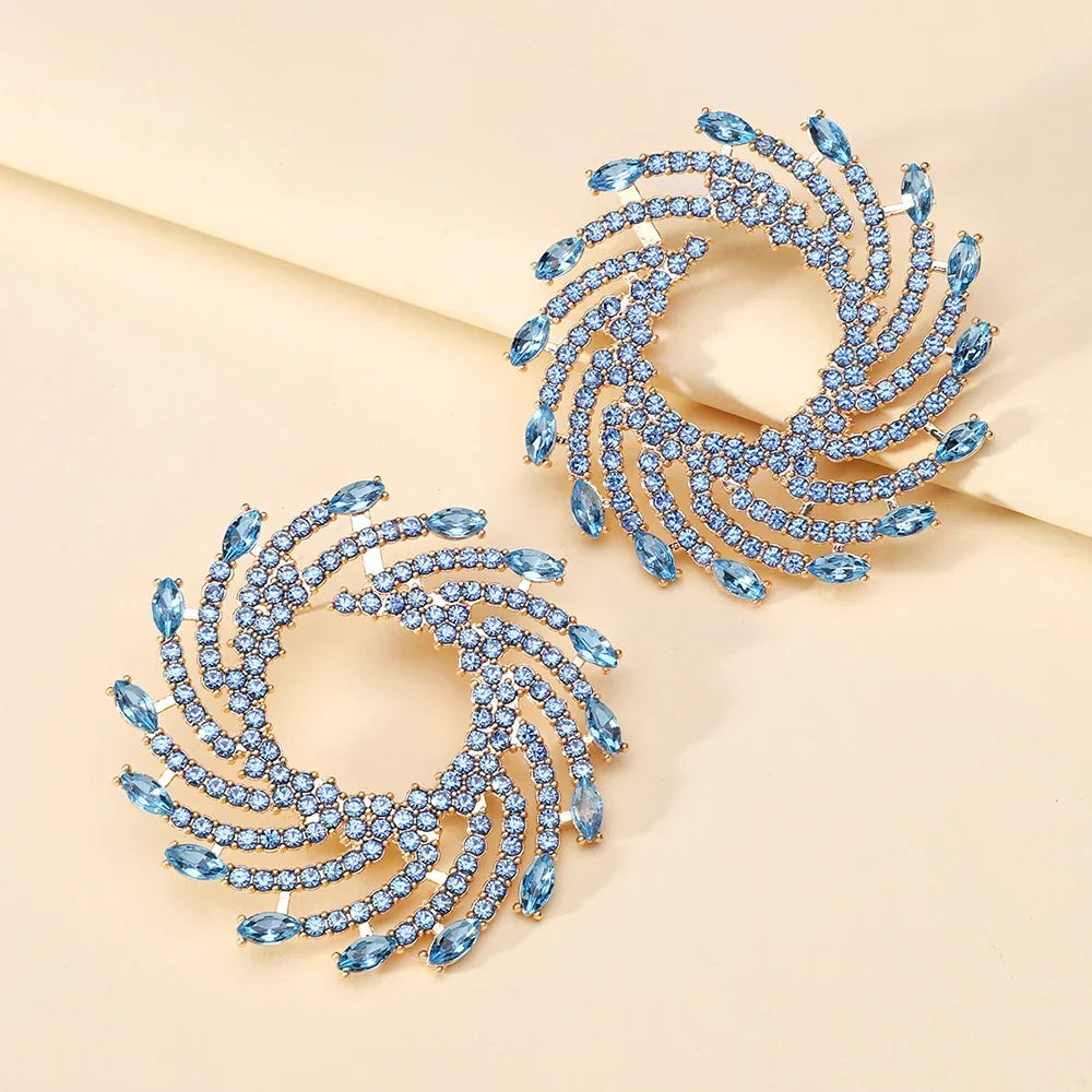 Sovict Sunflower Crystal Studs