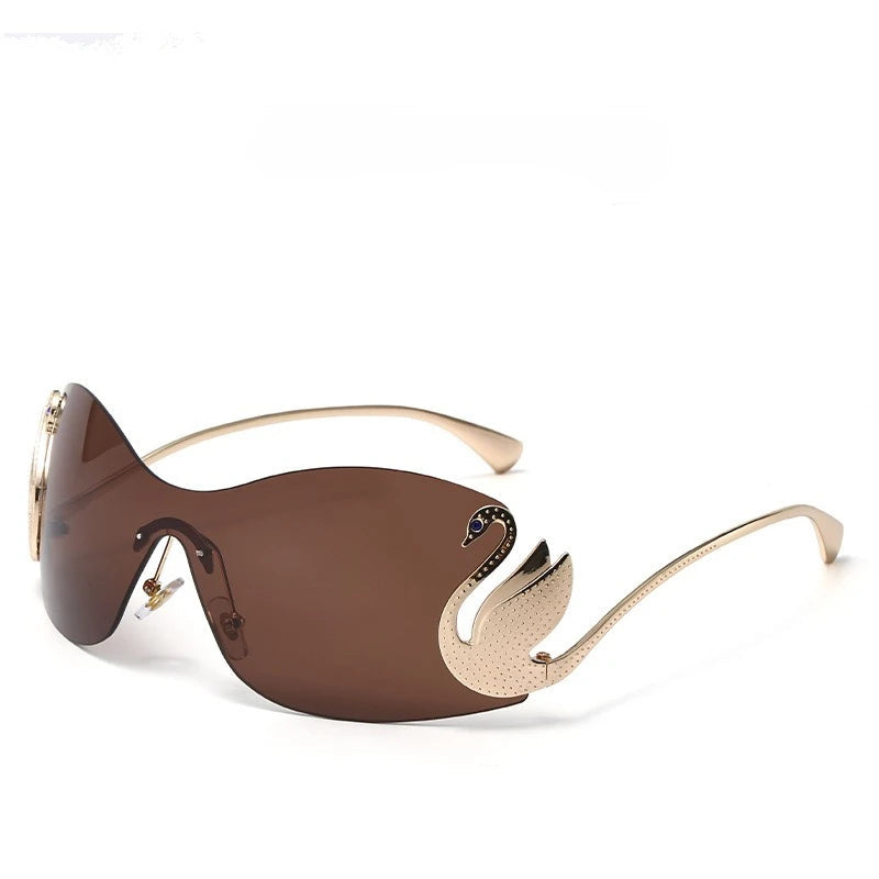 Zovict Swan Metal Sunglasses by Zovict