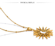 Sovict Celestial Shell Pendant Necklace