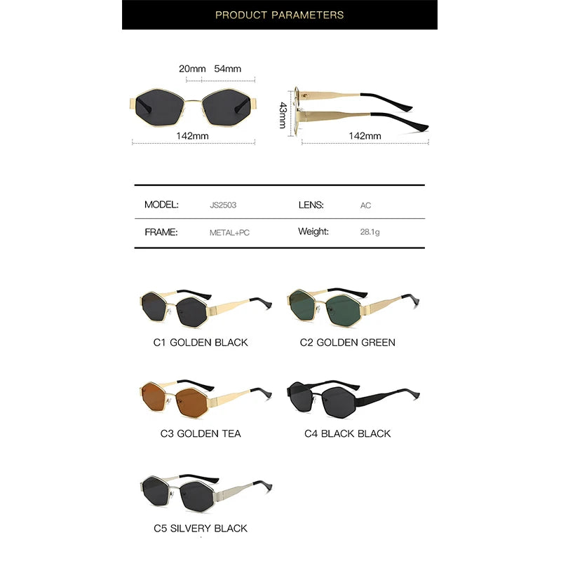 Zovict Hexa Metal Sunglasses by Zovict