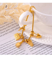 Sovict Gold Charm Bracelet