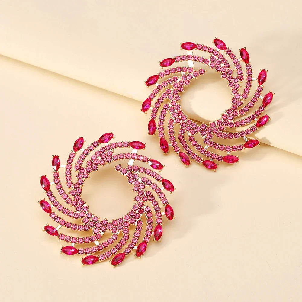Sovict Sunflower Crystal Studs