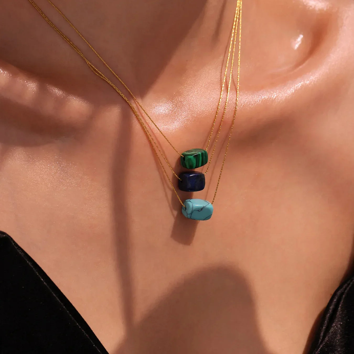 Sovict Turquoise Square Pendant