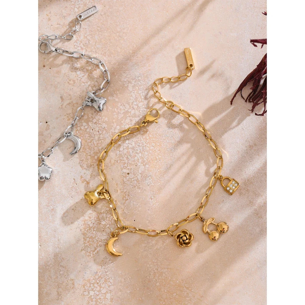 Sovict Celestial Bloom Charm Bracelet