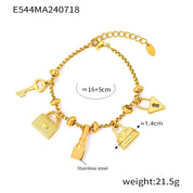 Sovict Gold Charm Bracelet