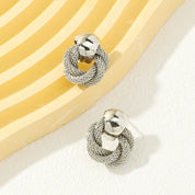 Sovict Twisted Circle Drop Earrings