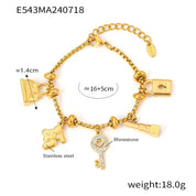 Sovict Gold Charm Bracelet