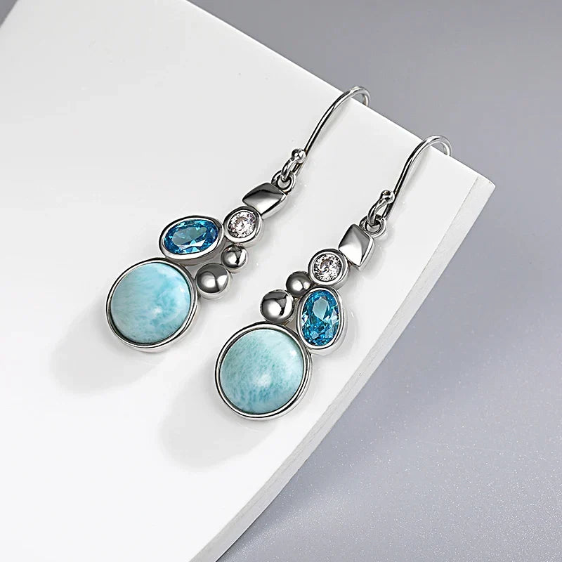 Sovict Larimar Streamline Earrings
