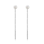 Sovict Black Tassel Drop Earrings