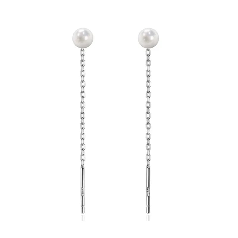 Sovict Black Tassel Drop Earrings