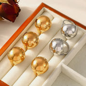 Sovict Gold Sphere Chunky Ring