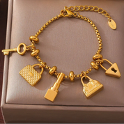 Sovict Gold Charm Bracelet