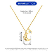 Sovict Celestial Star Moon Necklace