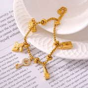 Sovict Gold Charm Bracelet