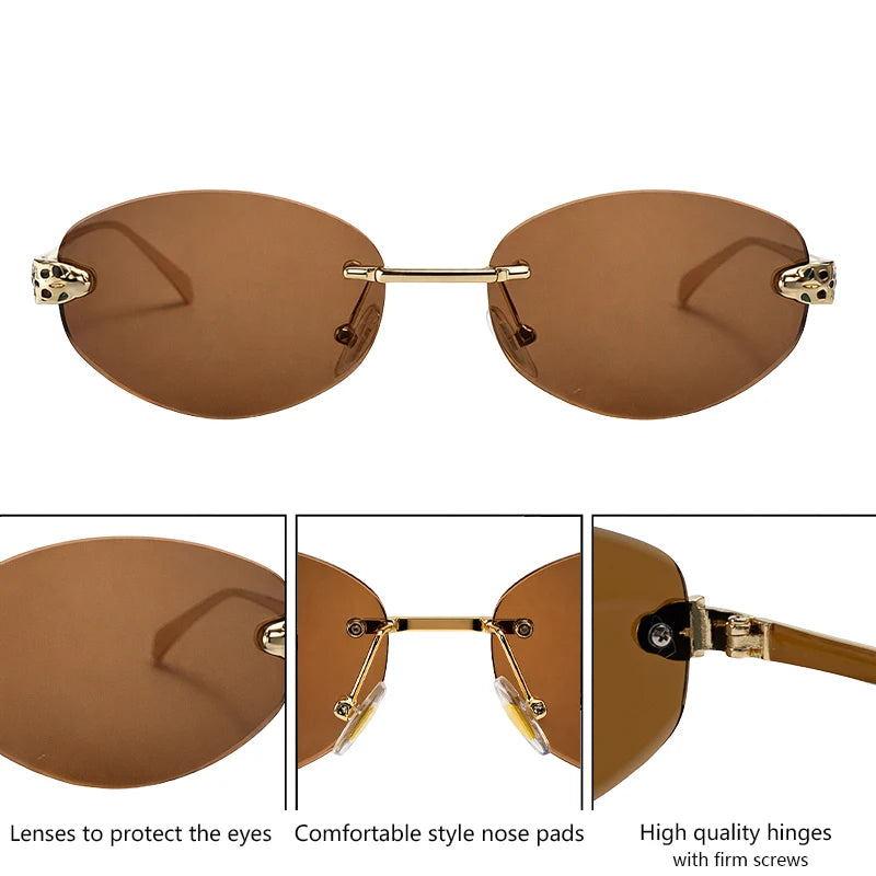 Zovict Leopard Hex Sunglasses by Zovict