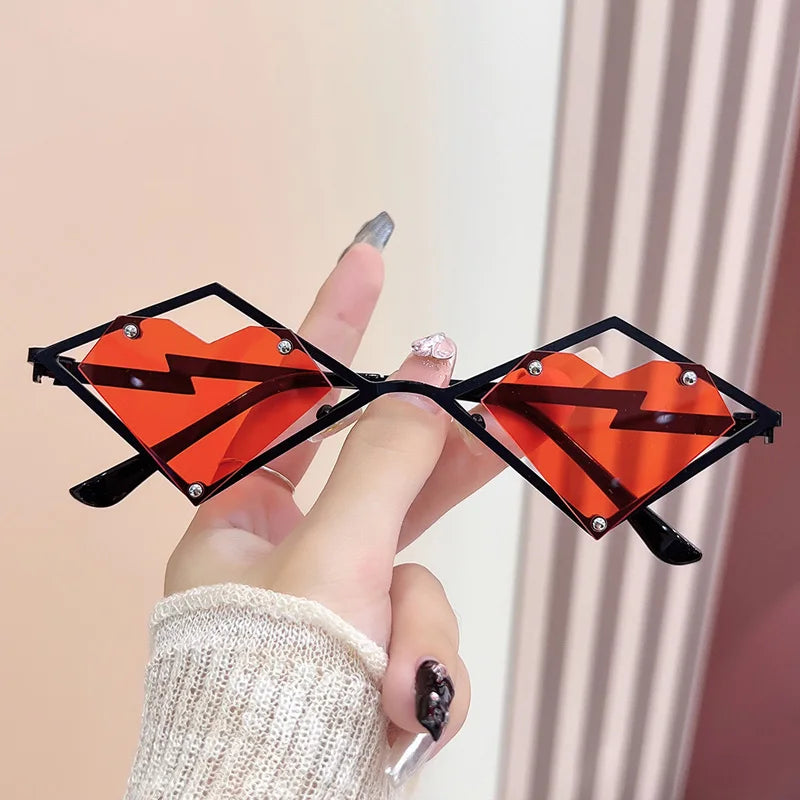 Zovict Heartbeat Rimless Sunglasses by Zovict