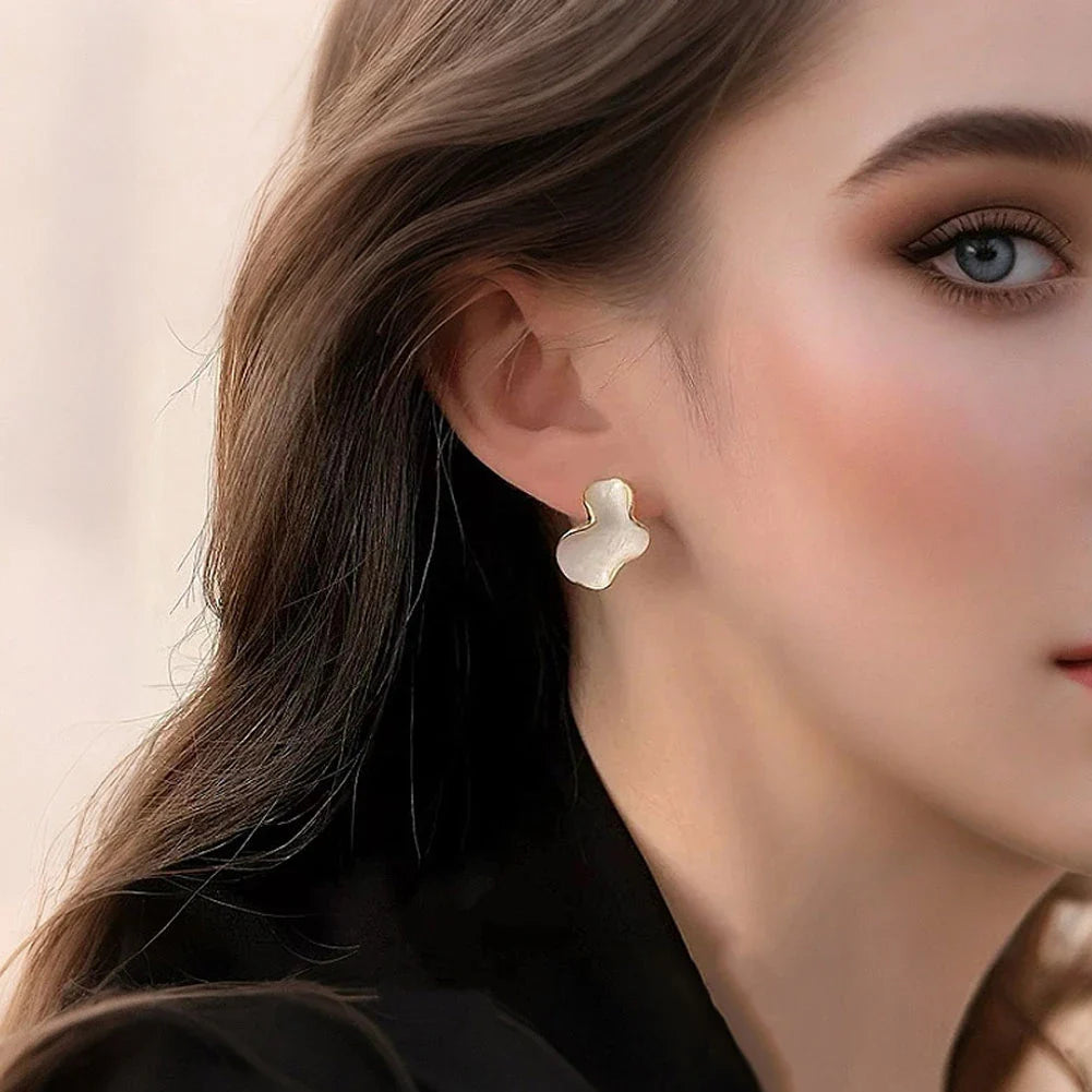 Sovict Cloud Glaze Stud Earrings