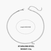 Sovict Flat Snake Chain Necklace