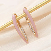 Sovict Emerald Enamel Drop Earrings