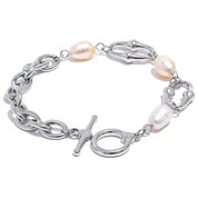 Sovict Pearl Link Toggle Bracelet